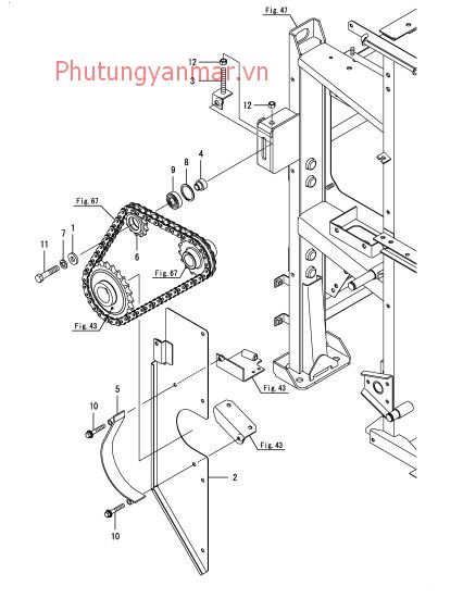 Xích truyền động gặt 2